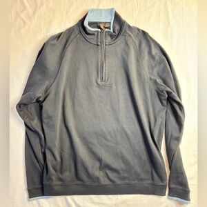 Men's Charcoal Zip-Up Sweater